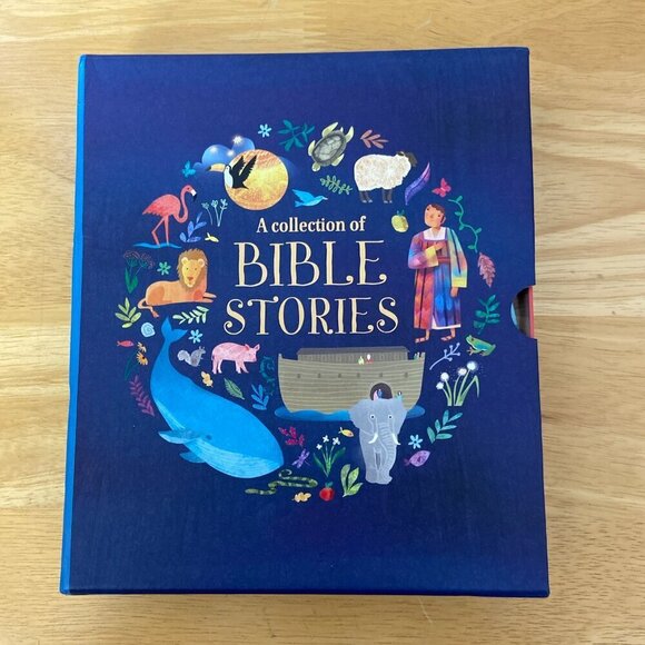 A Collection of Bible Stories 4 Books Illustrated HB Slipcase Creation Noah etc - Picture 1 of 14